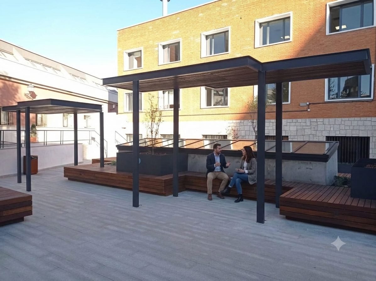 Universidad San Pablo CEU · Faculty of Law & Economics · Plaza and cafeteria · view 7