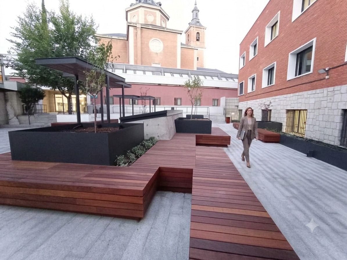 Universidad San Pablo CEU · Faculty of Law & Economics · Plaza and cafeteria · view 8